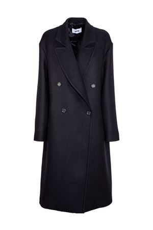 Black virgin wool long coat MAURO GRIFONI | GT26004737003